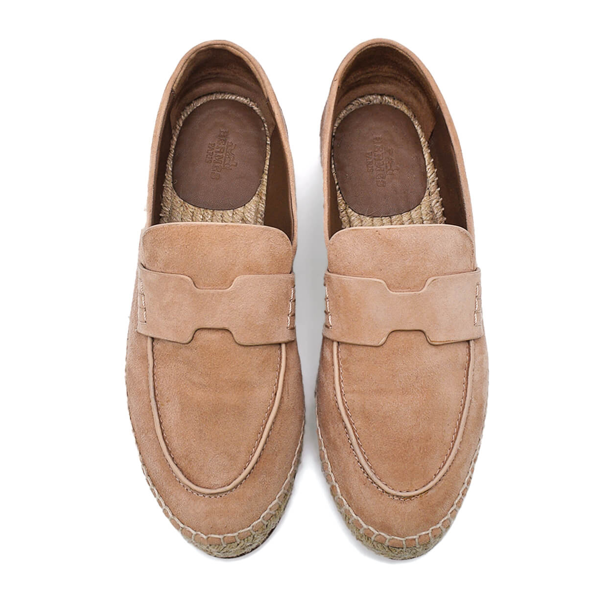 Hermès - Sand Beige Suede Goatskin Trip Espadrilles 37